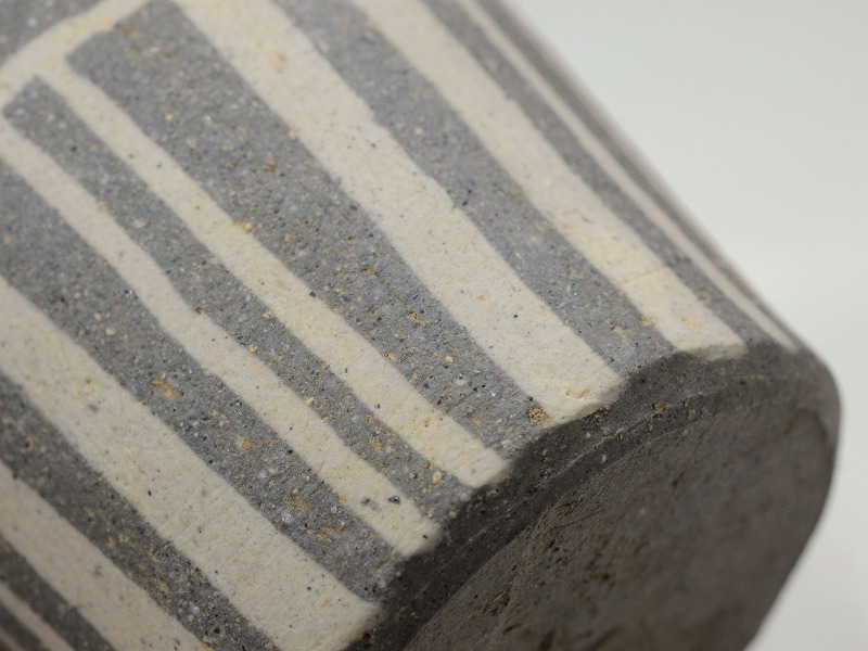 23106]青備前白象嵌盃（渡邊琢磨）｜備前焼わかくさ